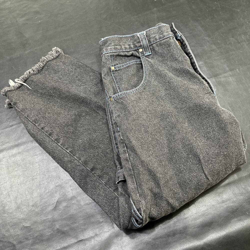 Loco Street Gear Denim Jeans Cut off Men’s 35x25 (36x32) Y2K Black